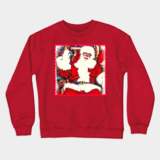 santa waving Crewneck Sweatshirt